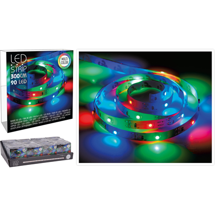 LEDstrip 3m 90 LED Flerfarvet