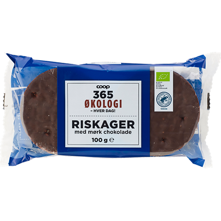365 Økologi Riskager med Chokolade 100 g