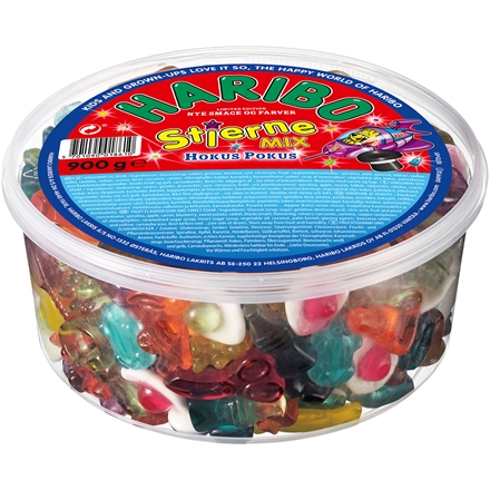 Haribo Stjerne Mix Hokus Pokus 900 g