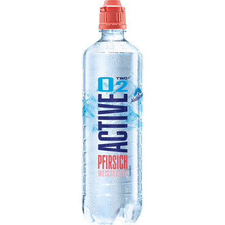 Active O2 Fersken Hvid The PET 0,75 l + pant