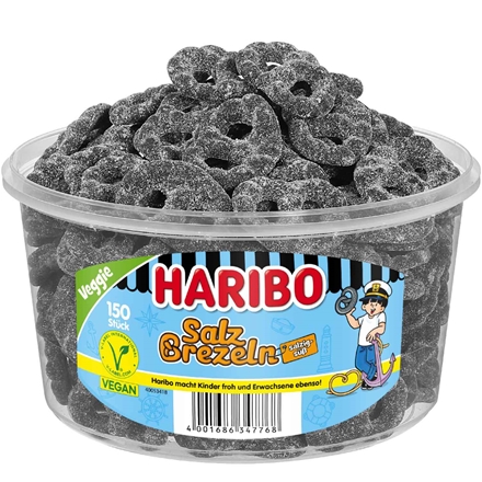 Haribo Salz Brezeln Veggi 150 stk