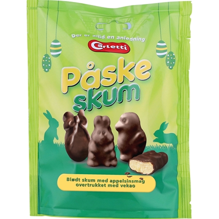 Carletti Påskeskum Appelsin/Mørkt Overtræk 70 g