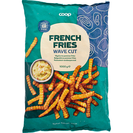 Coop Pommes Frites Bølgeskåret 1 kg