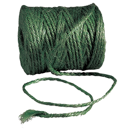 Gavebånd jute grøn 35 meter
