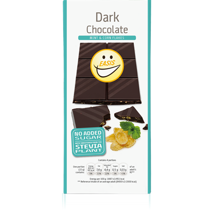 EASIS Mørk Chokolade med Knas 85 g