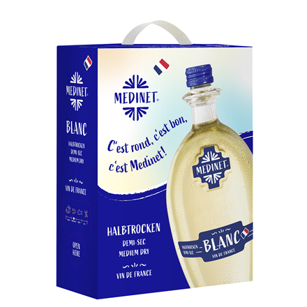 Medinet Weiss halbtrocken 3 l