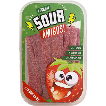 Becky´s Sour Amigos Strawberry 300 g