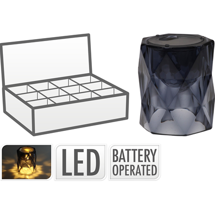 Led Lampe Grå 6cm
