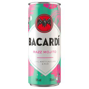 Bacardi Razz Mojito 10% 0,25 l + pant