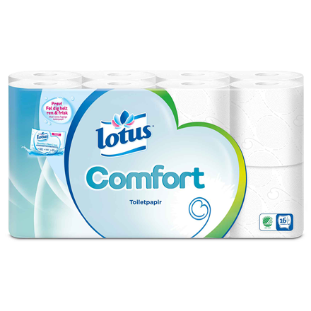 Lotus Comfort Toiletpapir 3-lags 16 ruller