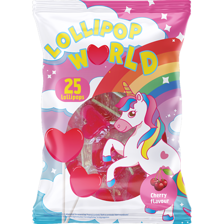 Lollipop World Enhjørning 225 g