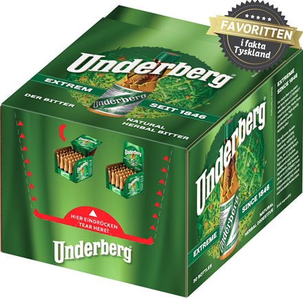 Underberg 30-pak 44% 0,6l