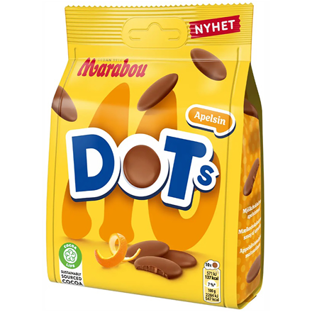 Marabou Dots Apelsin 120 g