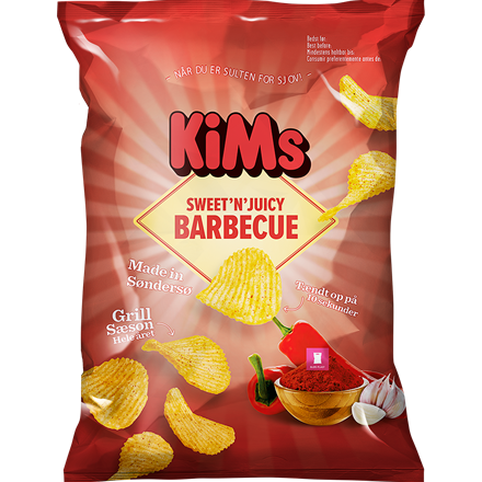 Kims Sweet 'n' Juicy Barbecue Chips 170 g
