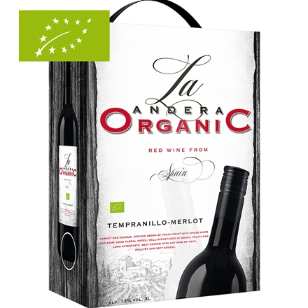 La Andera Tempranillo/Merlot Organic 3 l