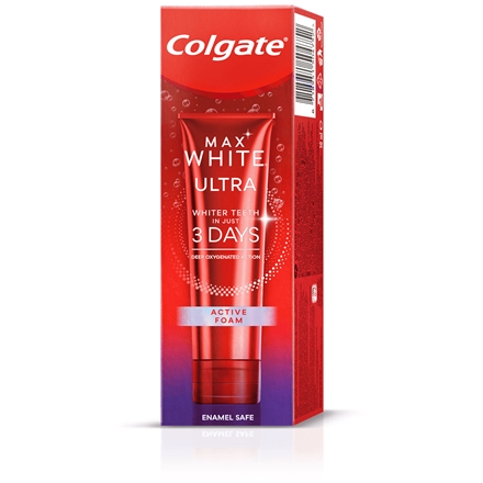 Colgate Tandpasta Max White Ultra Active Foam 50 ml
