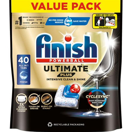 Finish Tabs Ultimate Plus All In One 40 stk