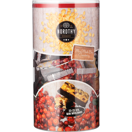 Nordthy Mini Müsli Bars Cranberry Rør 400 g