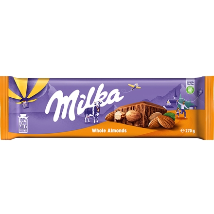 Milka Whole Almond 270 g