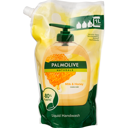 Palmolive flyd. Håndsæbe Milk&Honey Refill 1000 ml