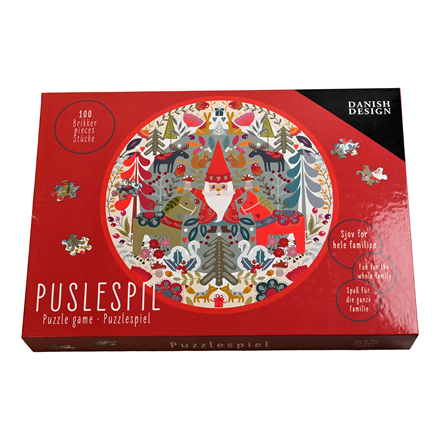 Jule Puslespil med 100 Brikker