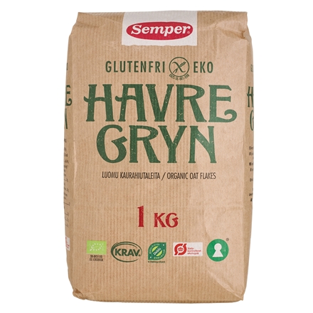 Semper Glutenfri Havregryn 1 kg