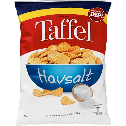 Taffel Chips Havsalt 175 g