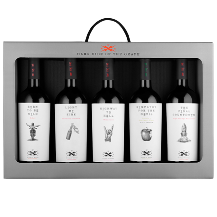 Wine N' Roses Gaveæske 5x0,75 l 