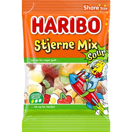 Haribo Stjerne Mix Sour 375 g