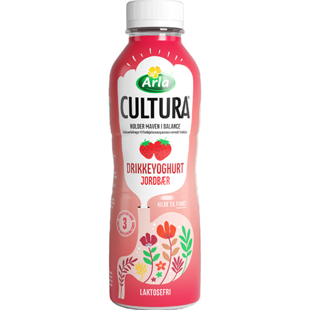 Cultura Drik Jordbær Light 0,5 l