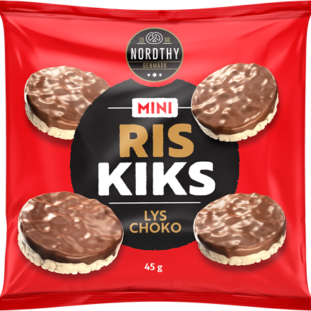 Nordthy Mini Riskiks Lys Choko 45 g