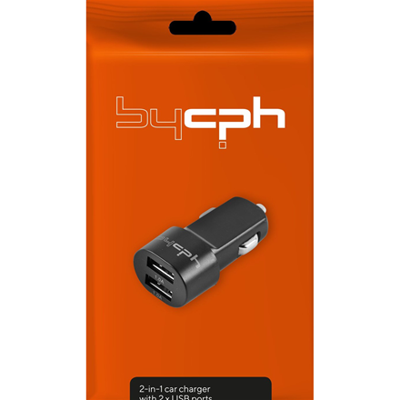 Leki bycph Car Charger, 2 USB ports Lader