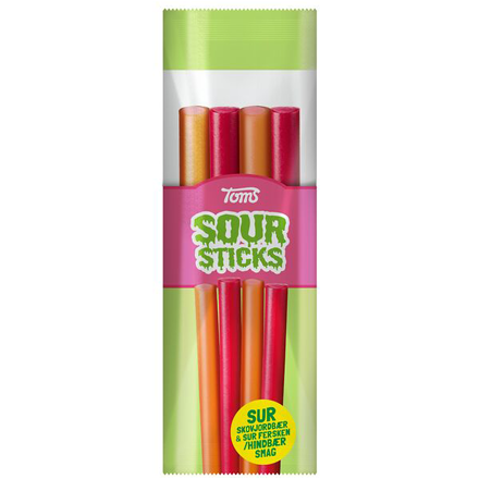 Toms Go'e Stænger Sour Sticks 100 g