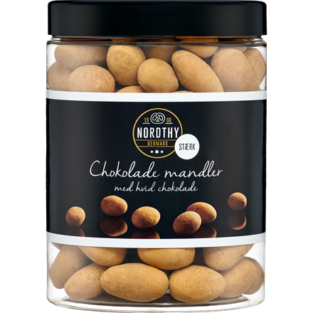 Nordthy Mandler m/hvid chokolade Stærk 550 g