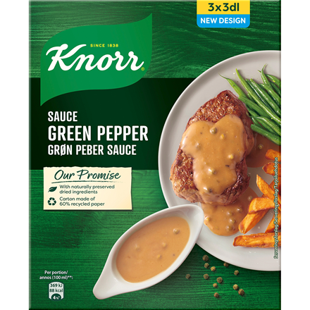 Knorr Sauce Green Pepper 3x22 g