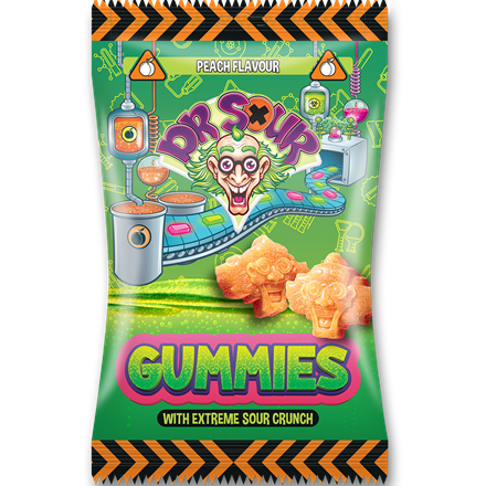 Dr. Sour Gummies Peach 200 g