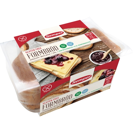 Semper Glutenfri Formbrød m Frø 2 pak 400 g