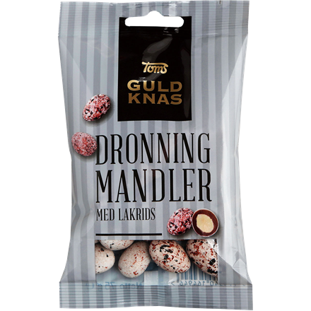 Toms Dronning Mandler Lakrids 75 g