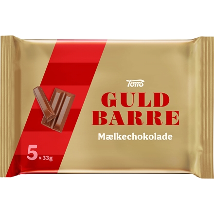 Toms Guld Barre Mælk 5-pak 165 g
