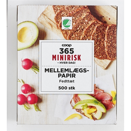 365 Minirisk Mellemlægspapir 500 Stk.