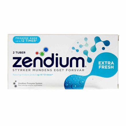 Zendium Tandpasta Ekstra Fresh 2x50 ml