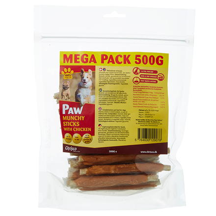 Chrisco - Paw Chicken Munchy Sticks 500 g