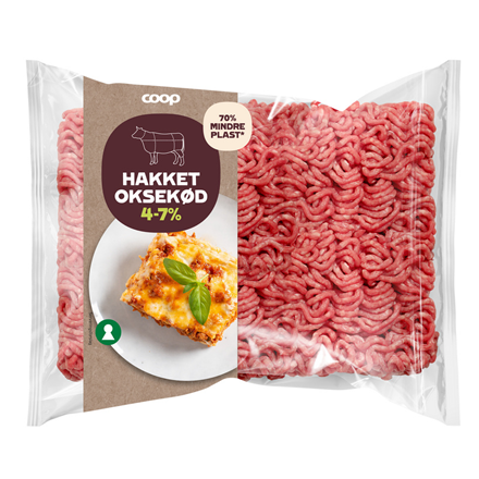 Coop Hakket Oksekød 4-7% 400 g