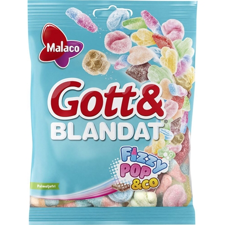 Malaco Godt & Blandet Fizzy 170 g