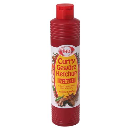 HELA Curry Gewürz Ketchup scharf 800 ml