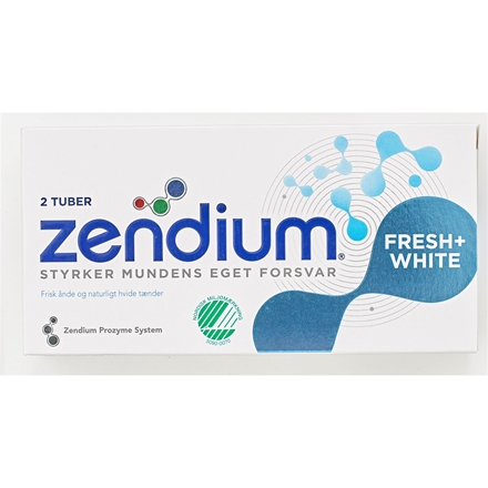 Zendium Tandpasta Fresh & White 2x50 ml