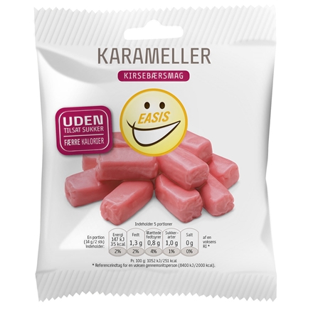 EASIS Karameller med kirsebærsmag 70 g