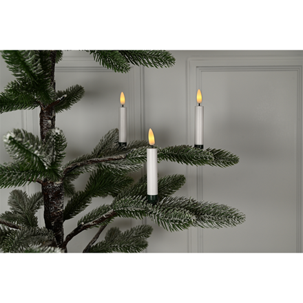 LED Stearinlys til Juletræ 10 stk