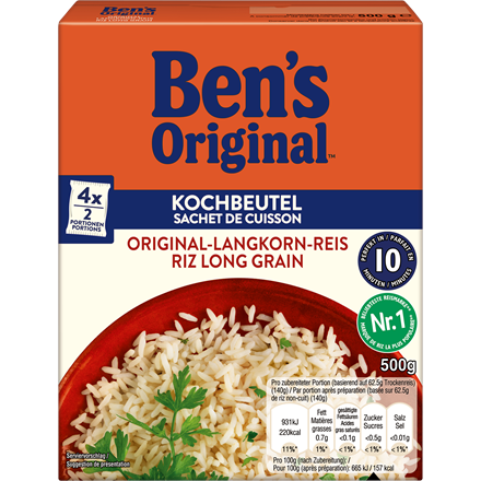 Ben's Original Langkorn Ris i Kogepose 10 min 500 g