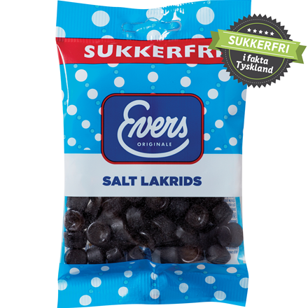 Evers Salt Lakrids Sukkerfri 70 g